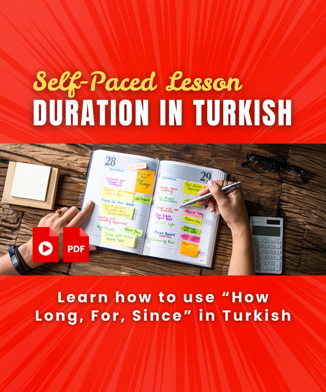 for since in turkish language