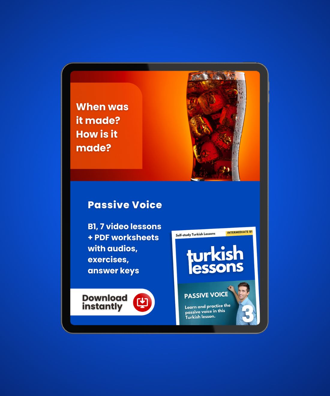 turkish lessons b1 - passive voice in turkish language