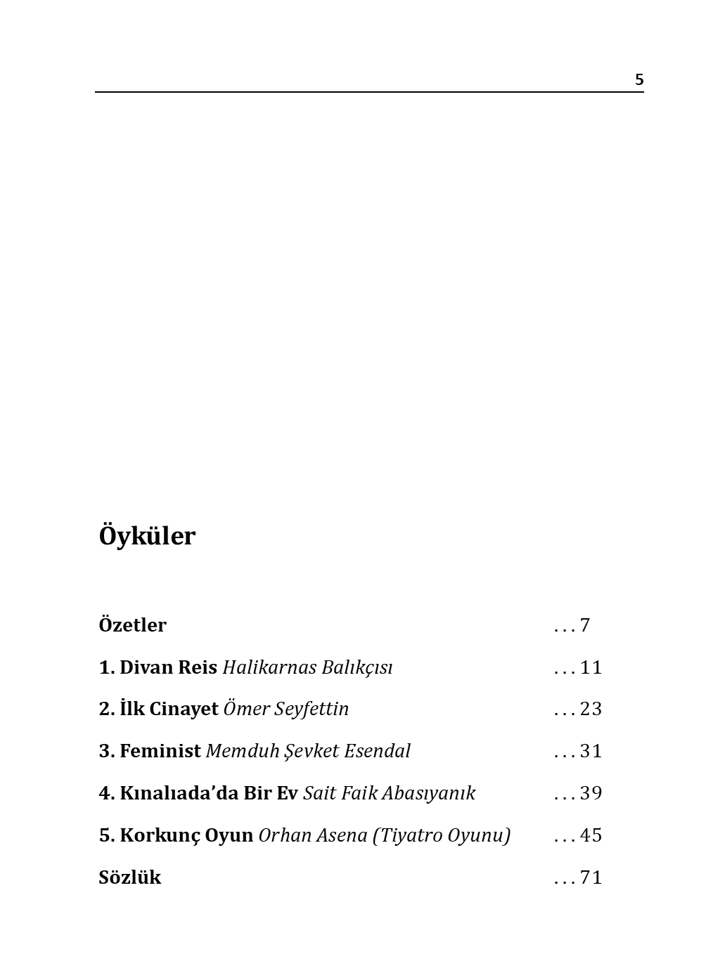 Turkish Short Stories 1 PI