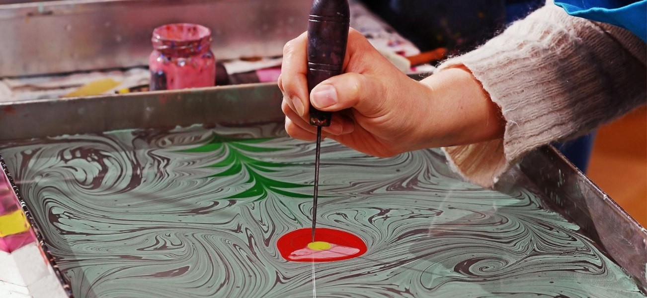 Ebru: The Art of Paper Marbling – Dem Turkish Center