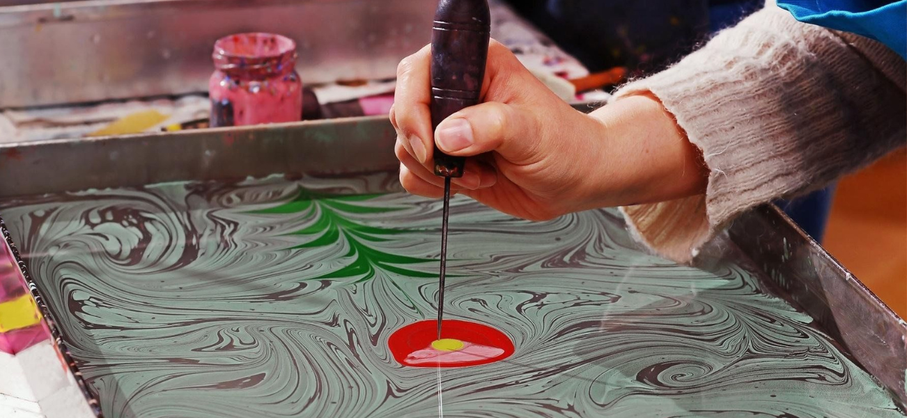 ebru - turkish art of paper marbling