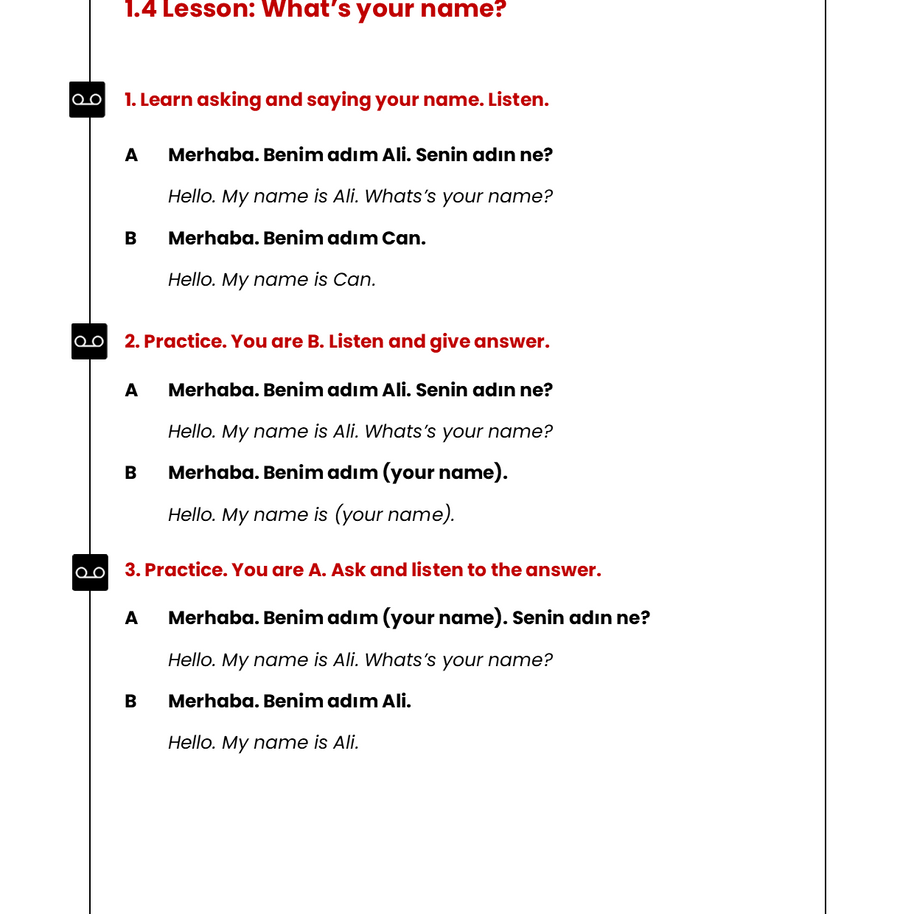 STARTER Turkish Course (On Whatsapp)