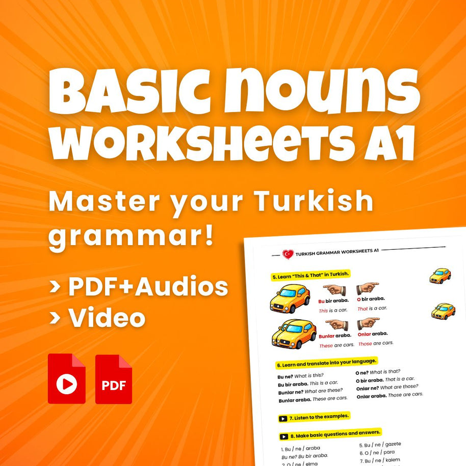 basic noun forms in turkish language