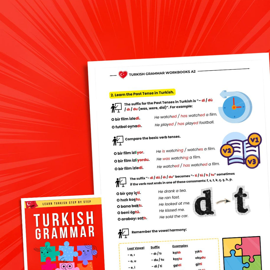 Turkish Language Books A2 Bundle: Grammar, Speaking & Reading Practice