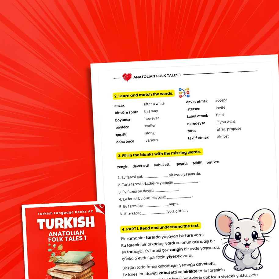 Turkish Language Books A2 Bundle: Grammar, Speaking & Reading Practice