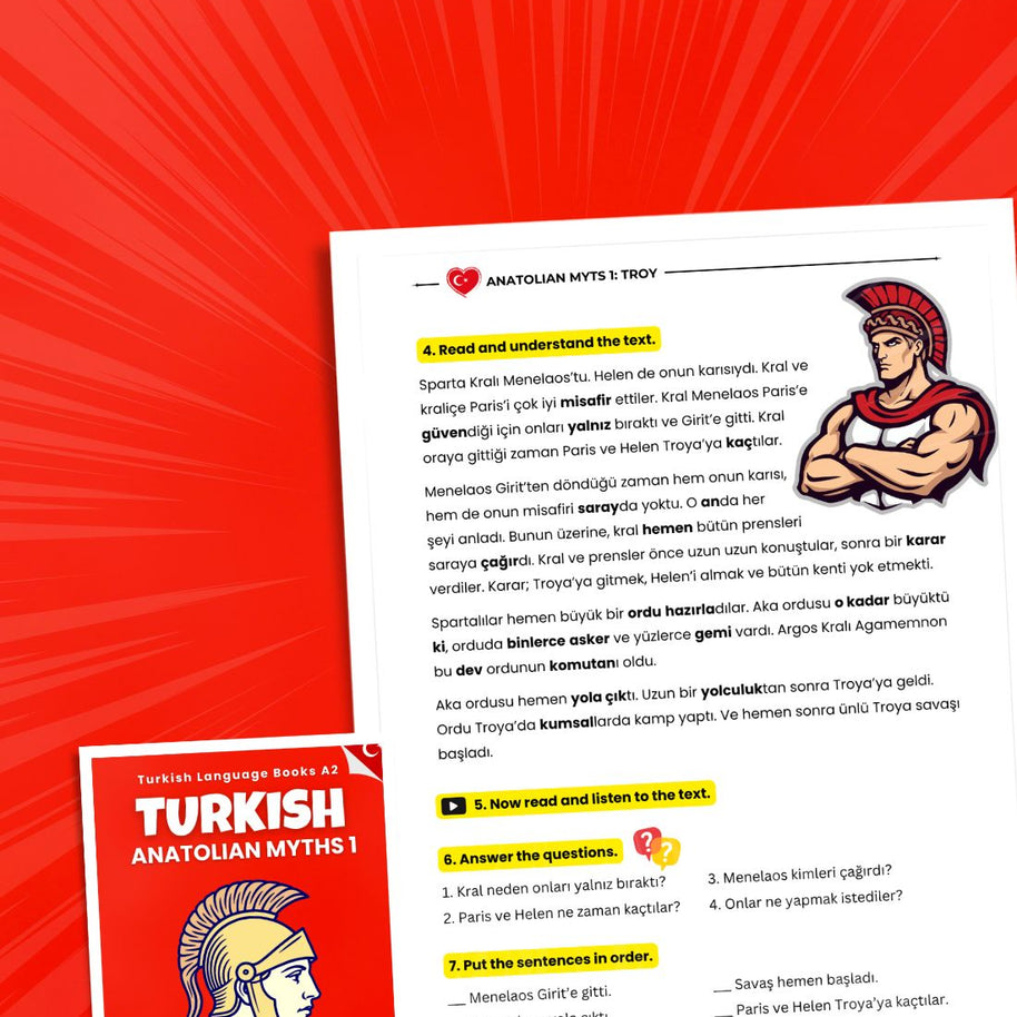Turkish Language Books A2 Bundle: Grammar, Speaking & Reading Practice
