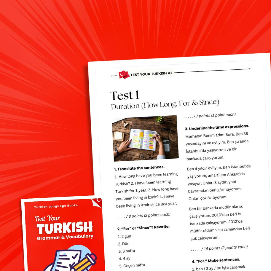 Turkish Language Books A2 Bundle: Grammar, Speaking & Reading Practice