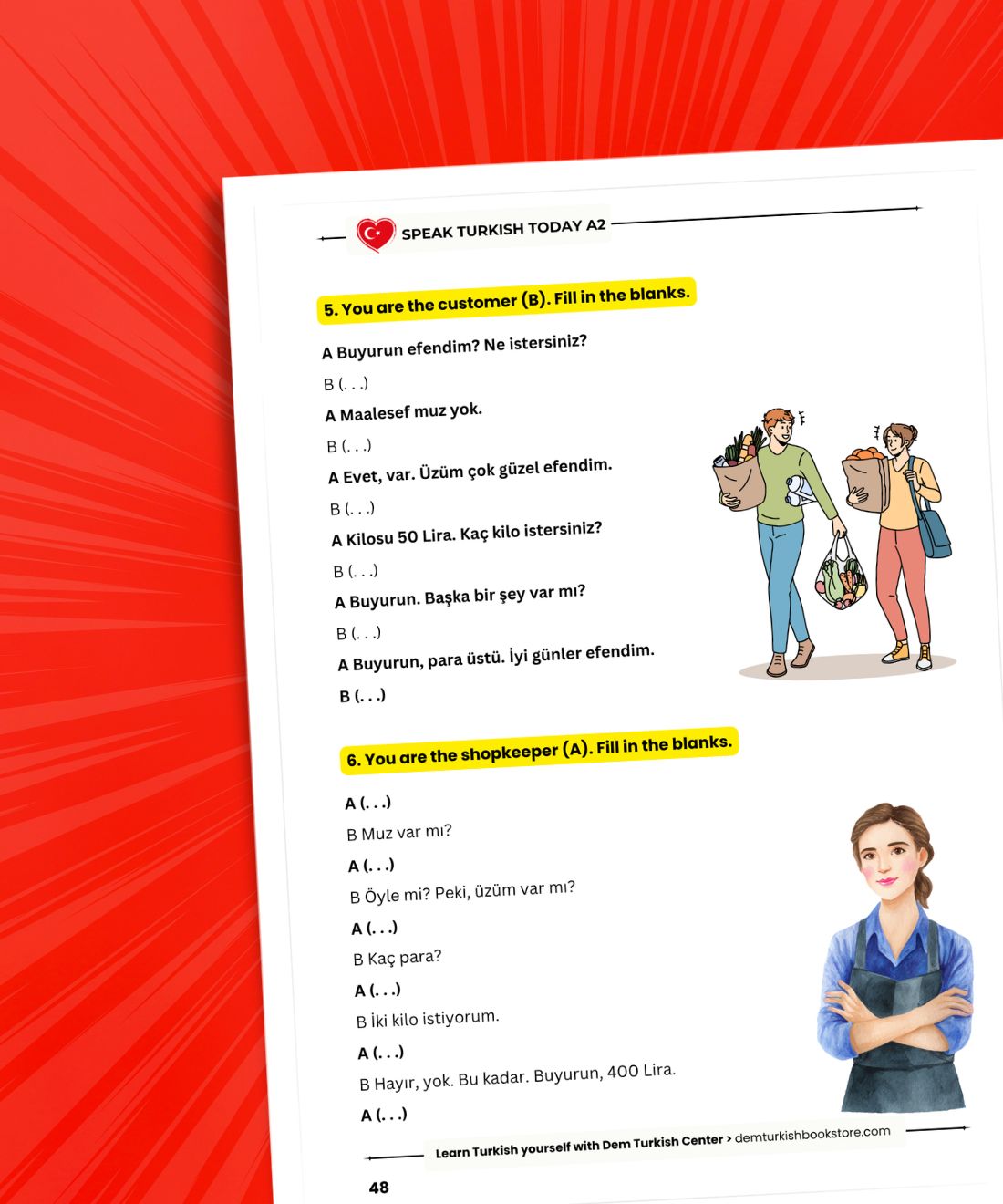 Turkish Language A2 Lessons Bundle: Complete Elementary Turkish Course