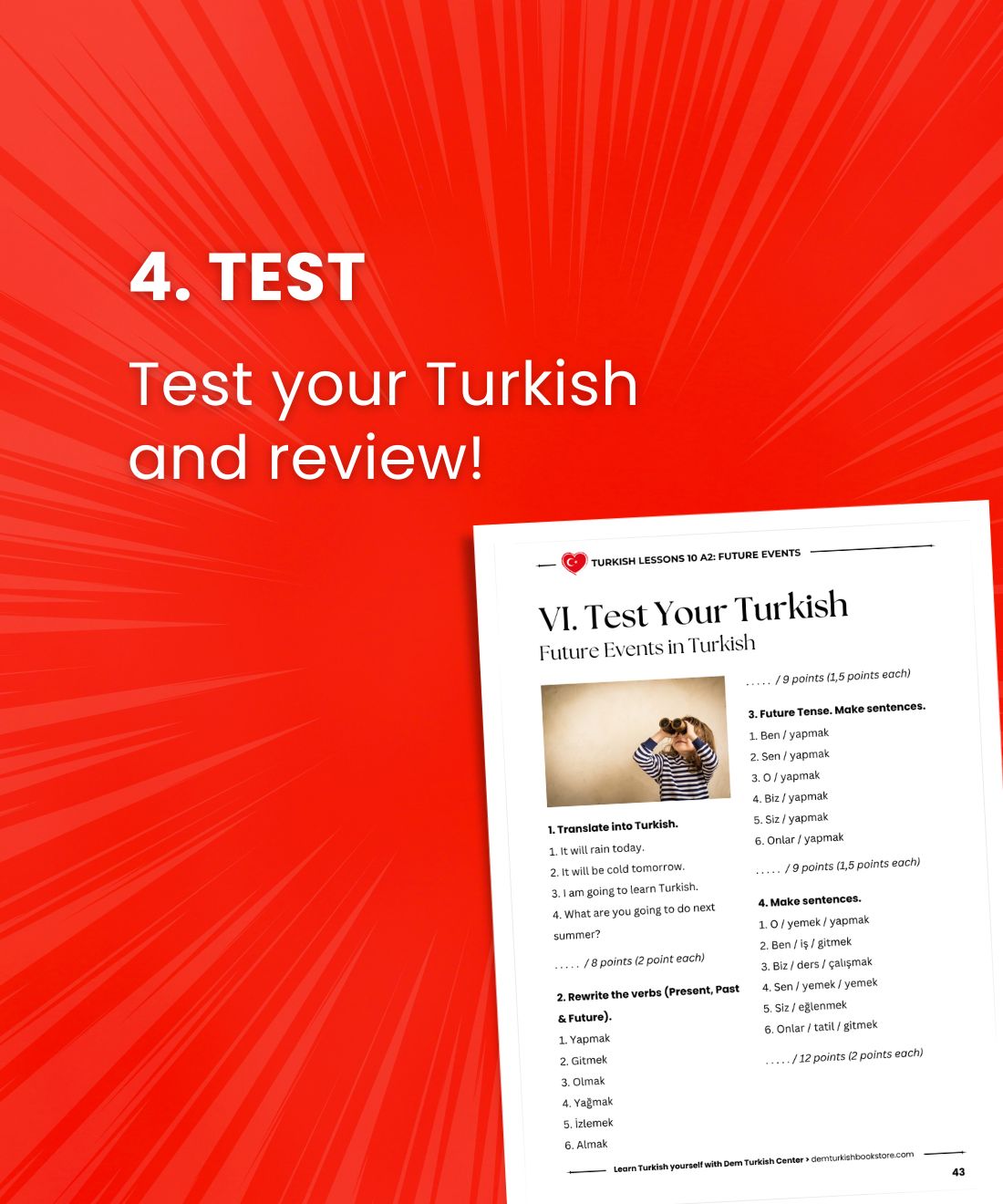 Turkish Language A2 Lessons Bundle: Complete Elementary Turkish Course