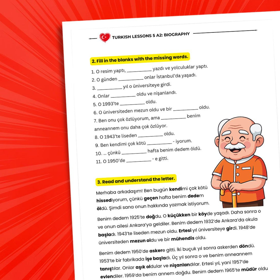 Turkish Language A2 Lessons Bundle: Complete Elementary Turkish Course