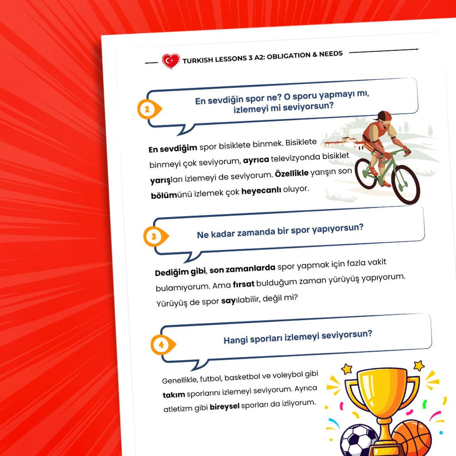Turkish Language A2 Lessons Bundle: Complete Elementary Turkish Course