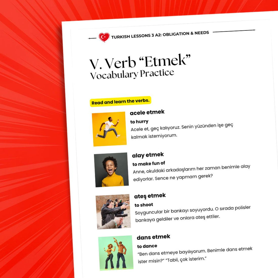 Turkish Language A2 Lessons Bundle: Complete Elementary Turkish Course