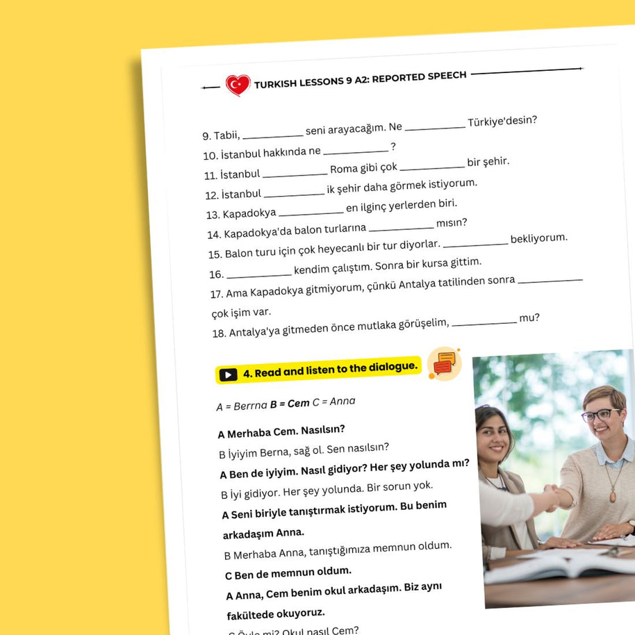 Turkish Lessons A2/7: Past Experiences