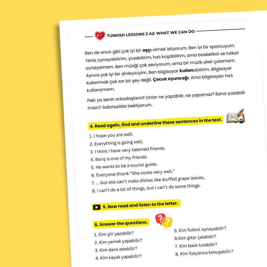 Turkish Lessons A2/7: Past Experiences