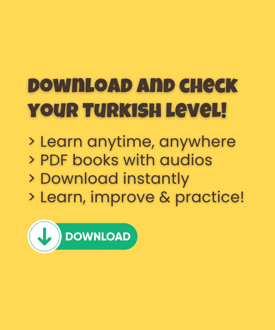 Turkish Test Book A2 | Grammar & Vocabulary Tests for Beginners
