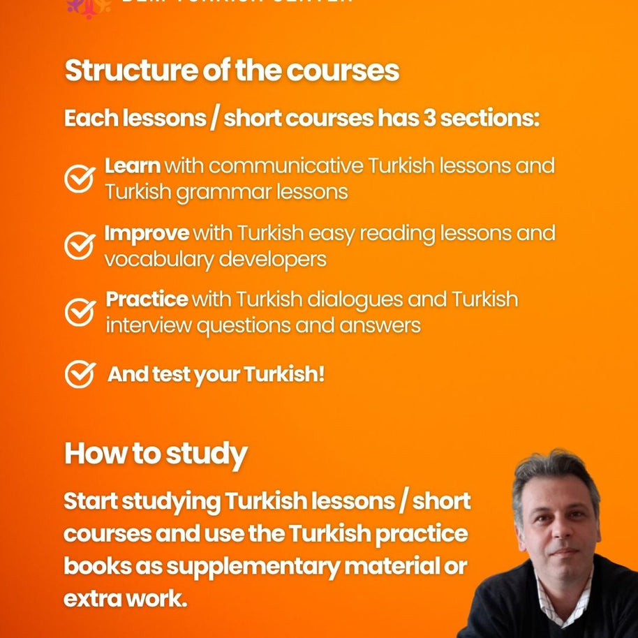 Complete Turkish Course 1 A1 (PDF + Audios)