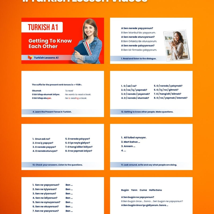 Complete Turkish Course 1 A1 (Videos)