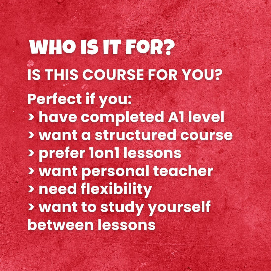 Learn Turkish A2 (Part 1): One-to-One Online Turkish Courses - (Lessons 1-4)