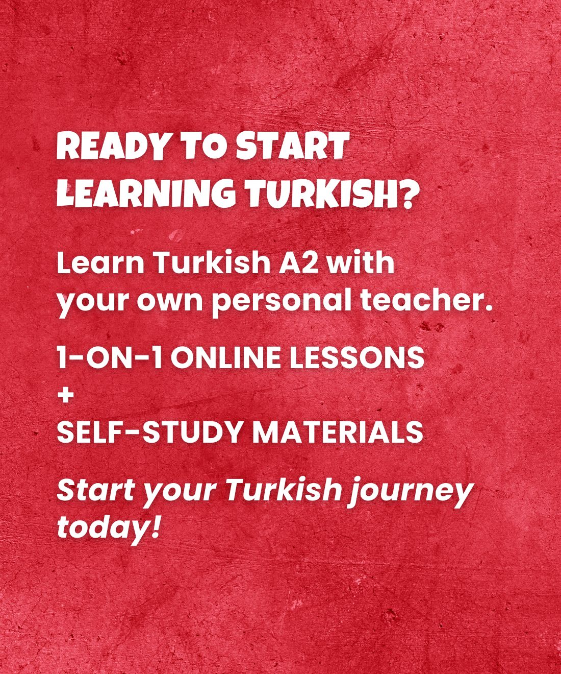 Learn Turkish A2 (Part 2): One-to-One Online Turkish Courses - (Lessons 5-8)