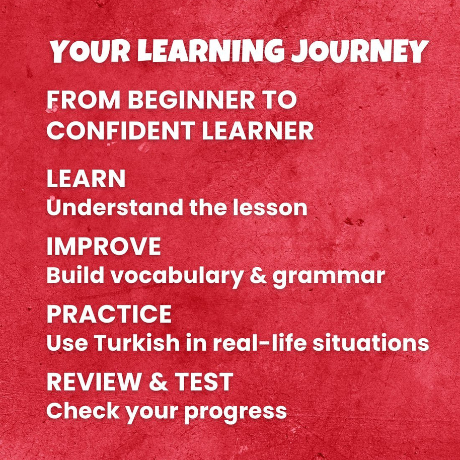Learn Turkish A2 (Part 3): One-to-One Online Turkish Courses - (Lessons 9-12)