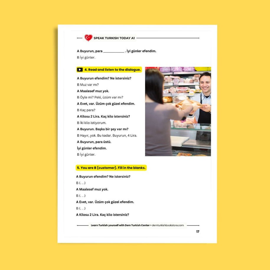 Speak Turkish Today 1 A1: Beginner Dialogues For Real Conversations