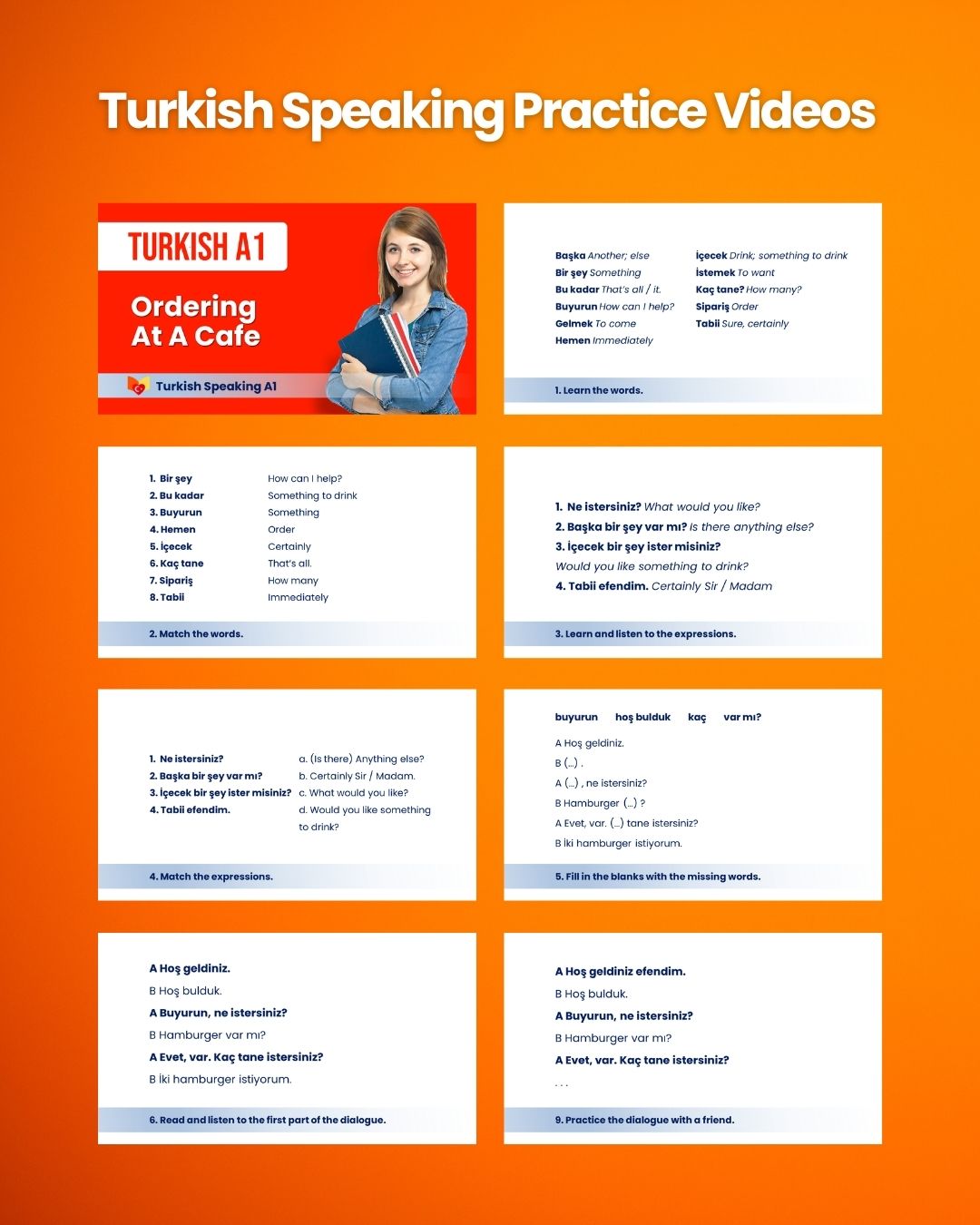 Turkish Speaking Practice Course 1 A1