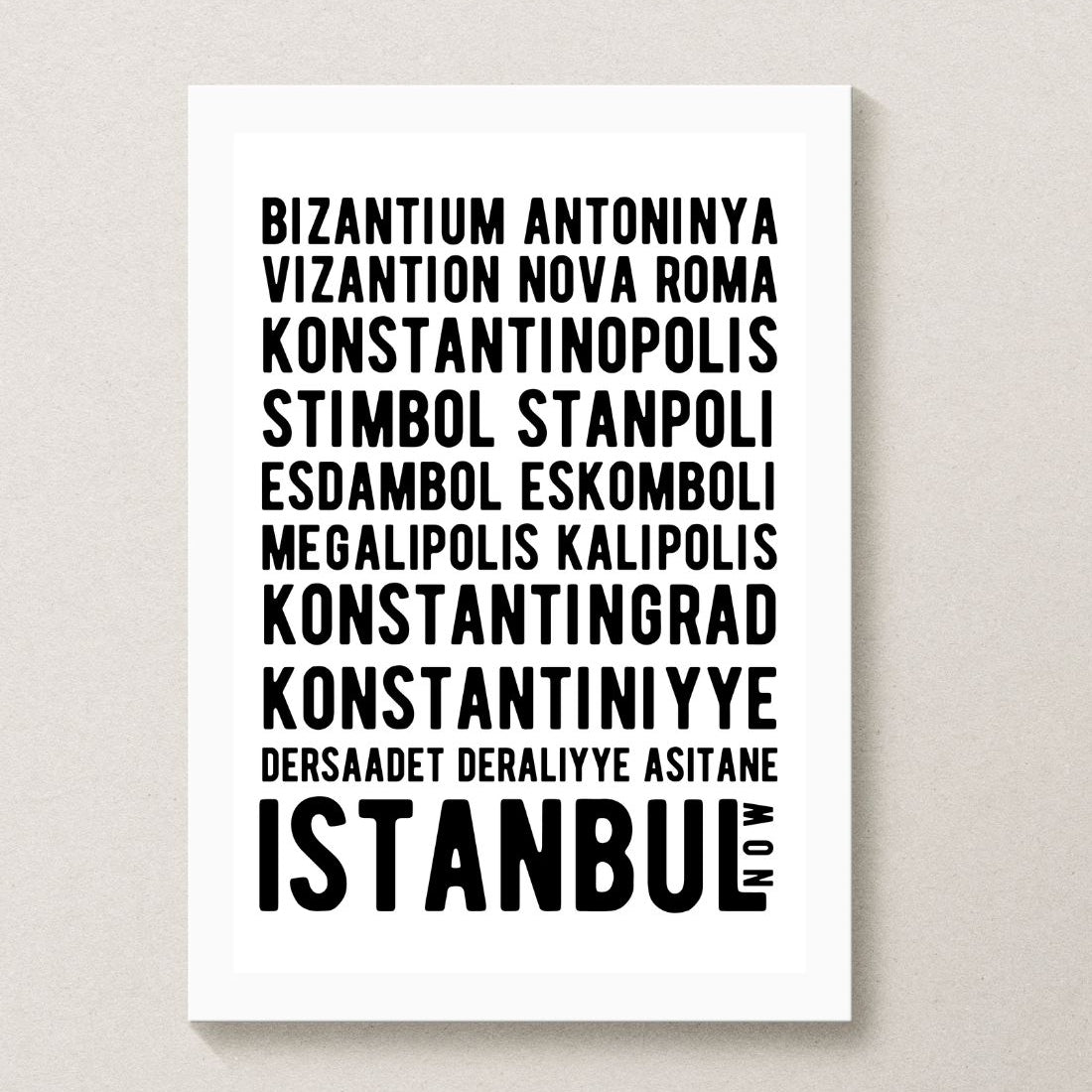 turkey posters - istanbul old names