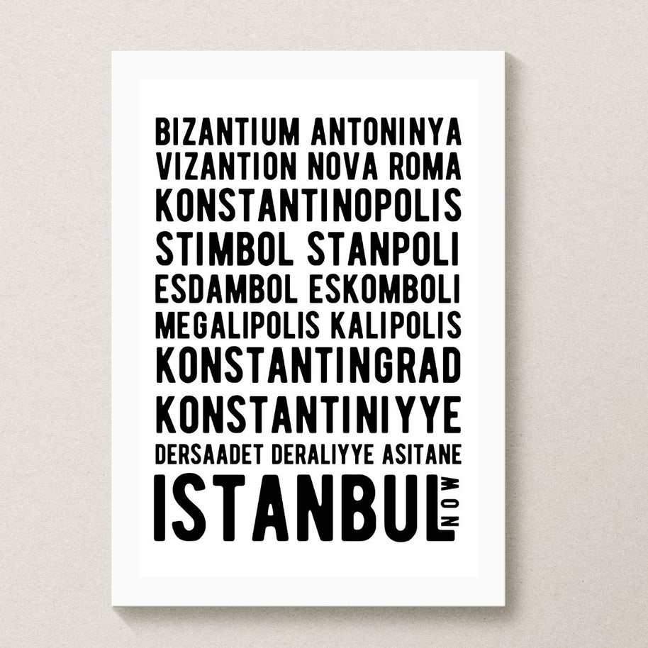 turkey posters - istanbul old names