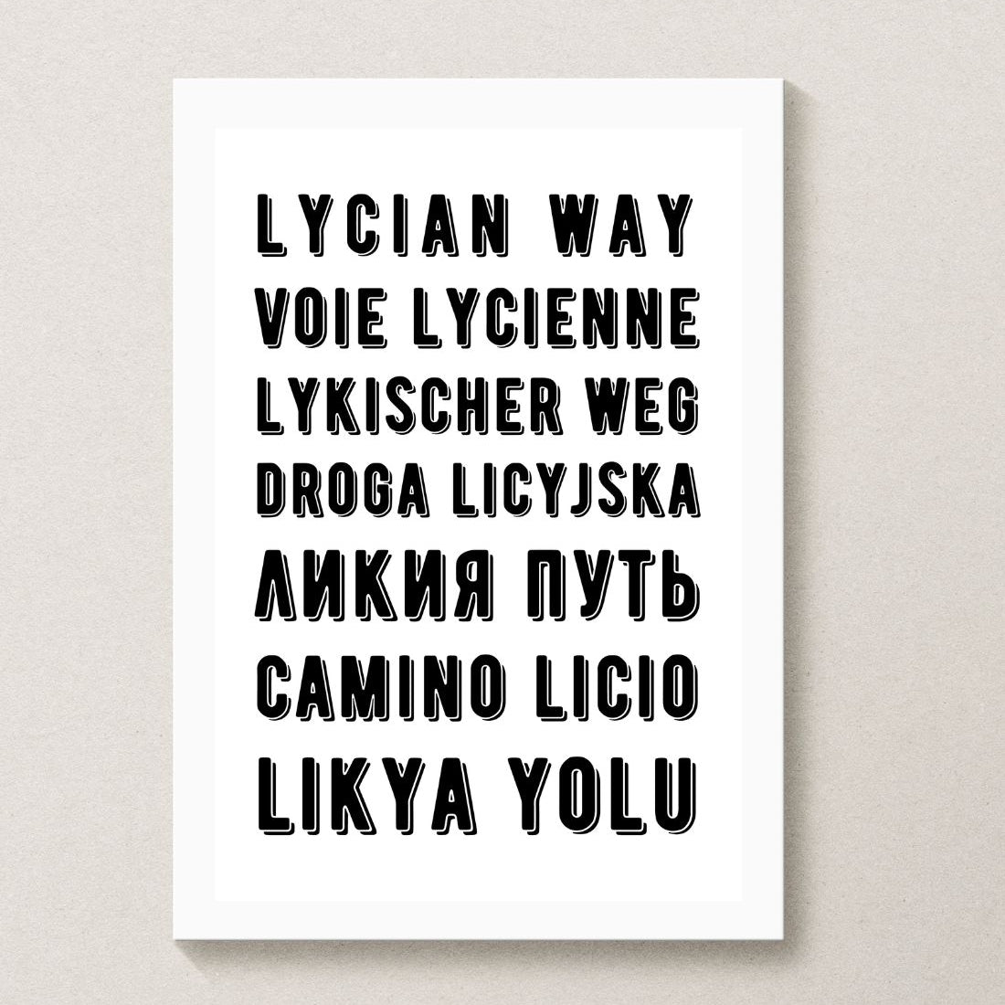 lycian way poster