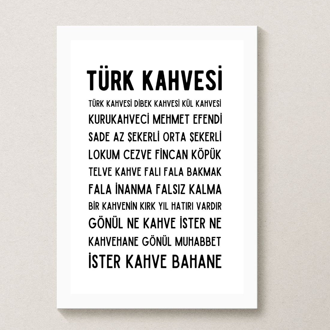 turkey posters - turkish coffee dictionary