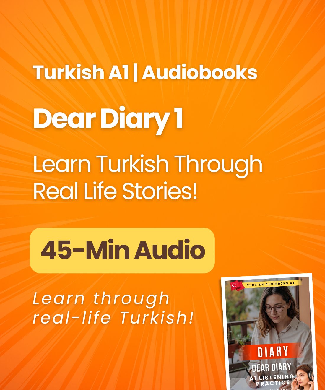 Turkish A1 Audiobooks Bundle | Complete Listening, Reading & Speaking Practice for Beginners