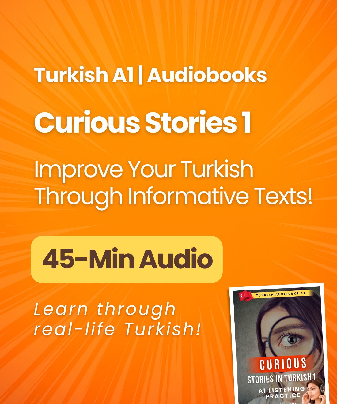 Turkish A1 Audiobooks Bundle | Complete Listening, Reading & Speaking Practice for Beginners