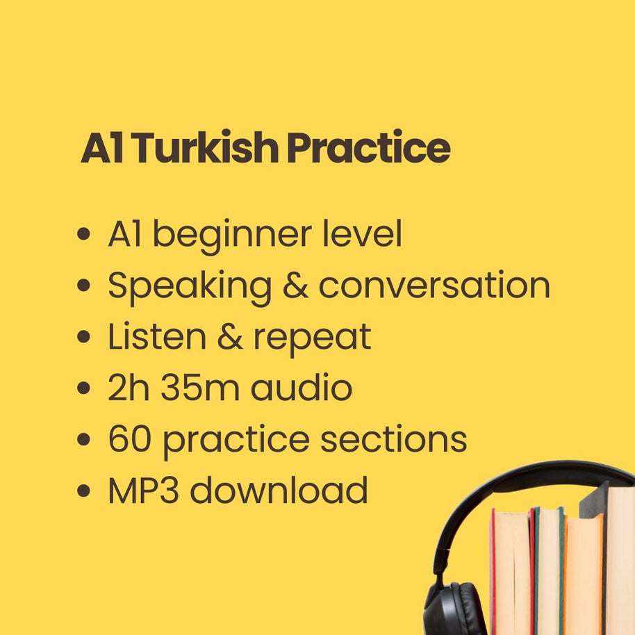 Turkish Conversation Practice Course 1 A1 – Listen, Repeat & Speak Turkish