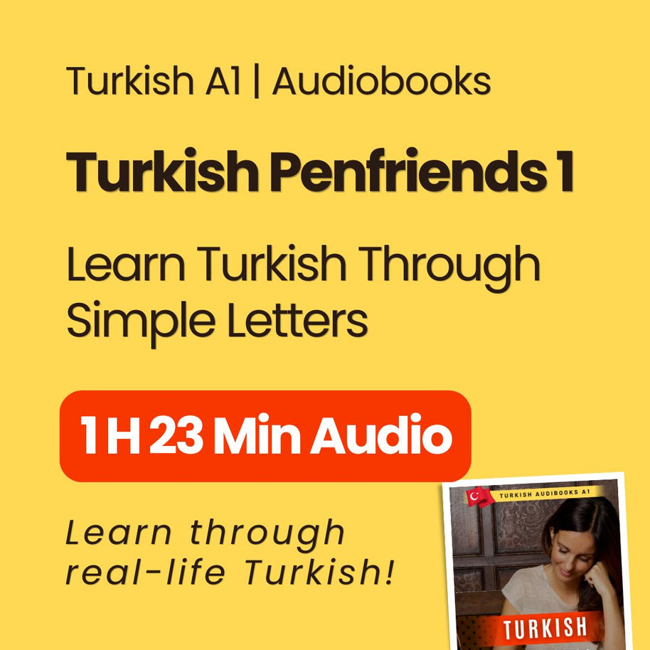 Turkish Audiobook A1: Turkish Penfriends 1 - Easy Reading & Listening Practice Audiobook