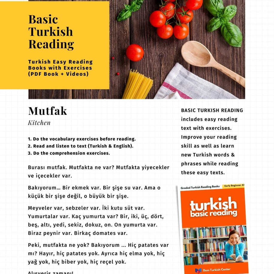 turkish language books - basic turkish reading