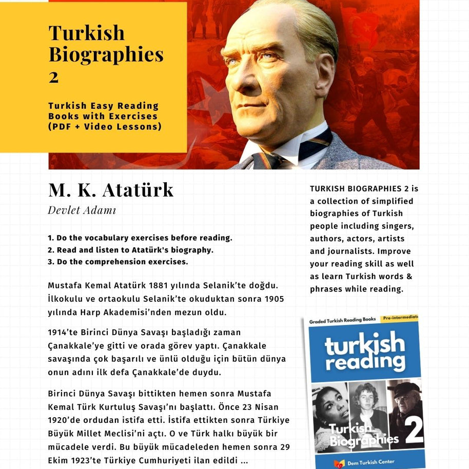 turkish reading books - biographies 2