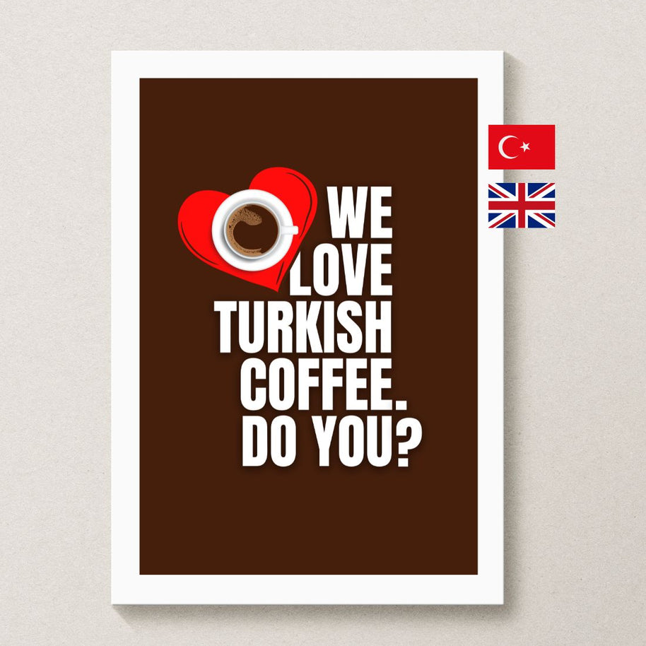 turkish coffee poster - brown