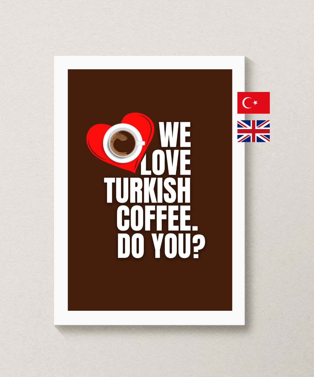 turkish coffee poster - brown