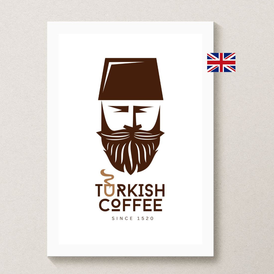 turkish coffee posters - brown