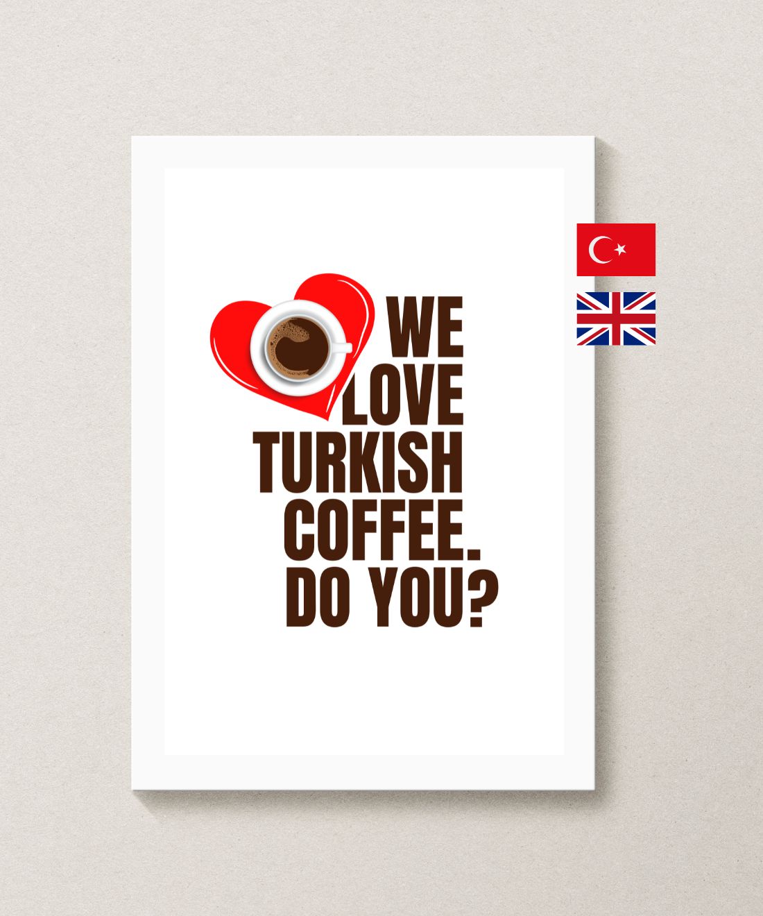 turkish coffee poster - white