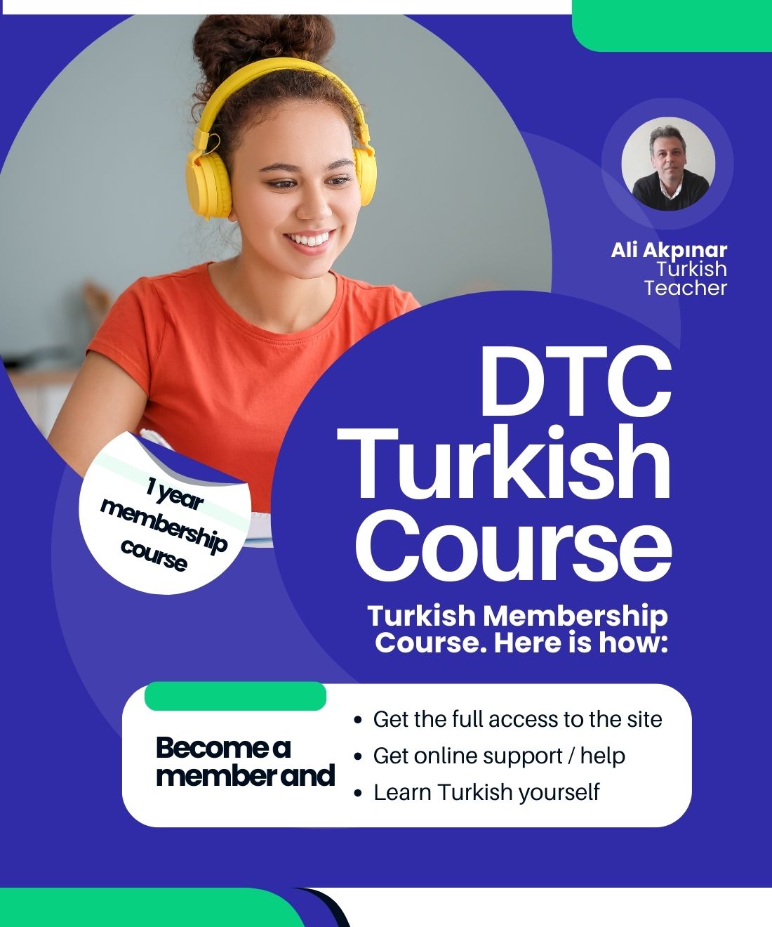 turkish language course membership