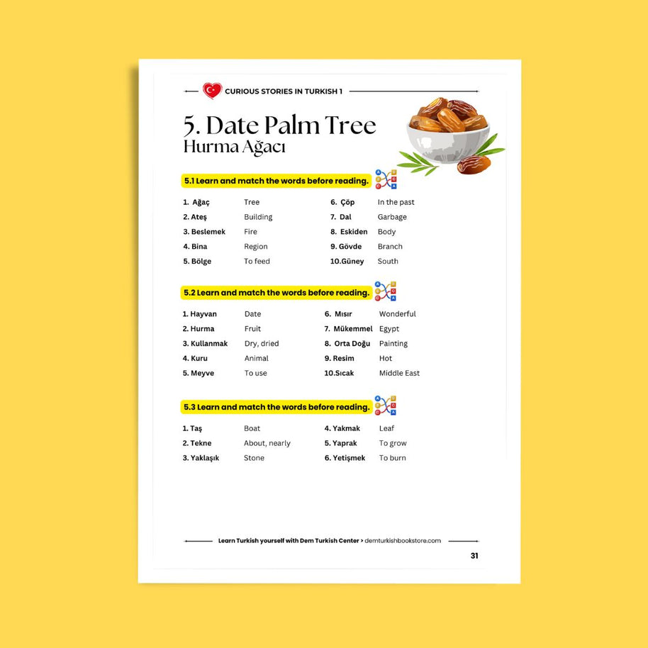 Curious Stories in Turkish 1 - A1 Level Easy Readers With Audios