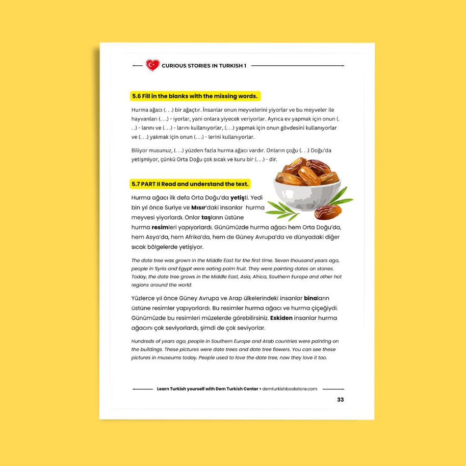 Curious Stories in Turkish 1 - A1 Level Easy Readers With Audios