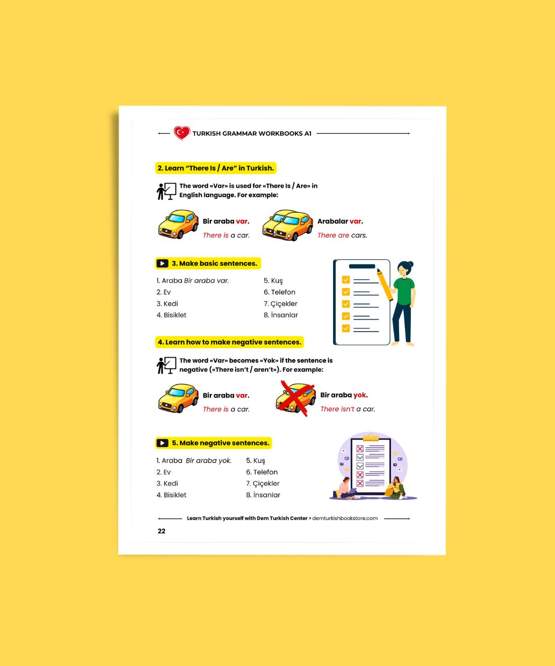 turkish a1 grammar book