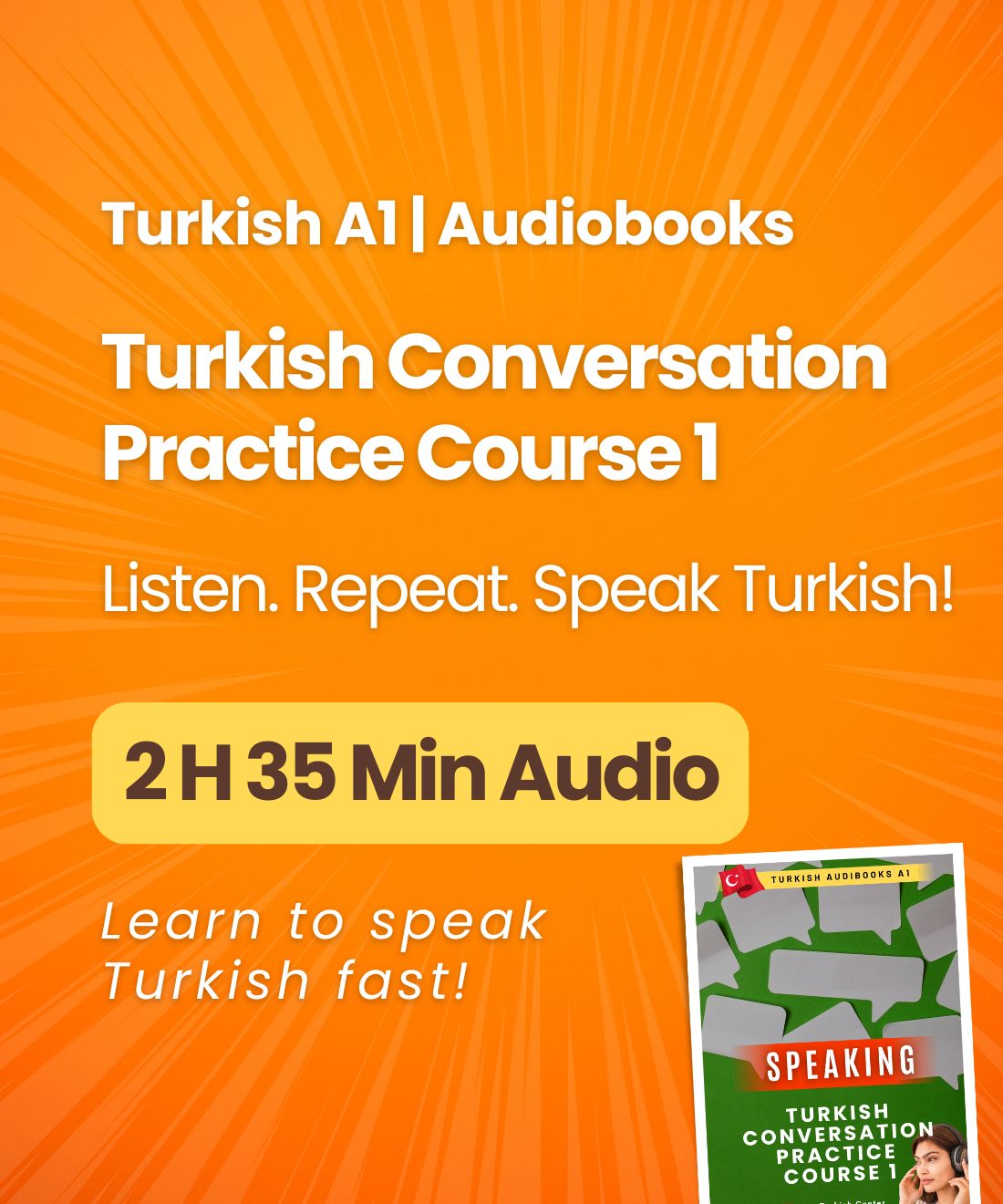 Turkish A1 Audiobooks Bundle | Complete Listening, Reading & Speaking Practice for Beginners
