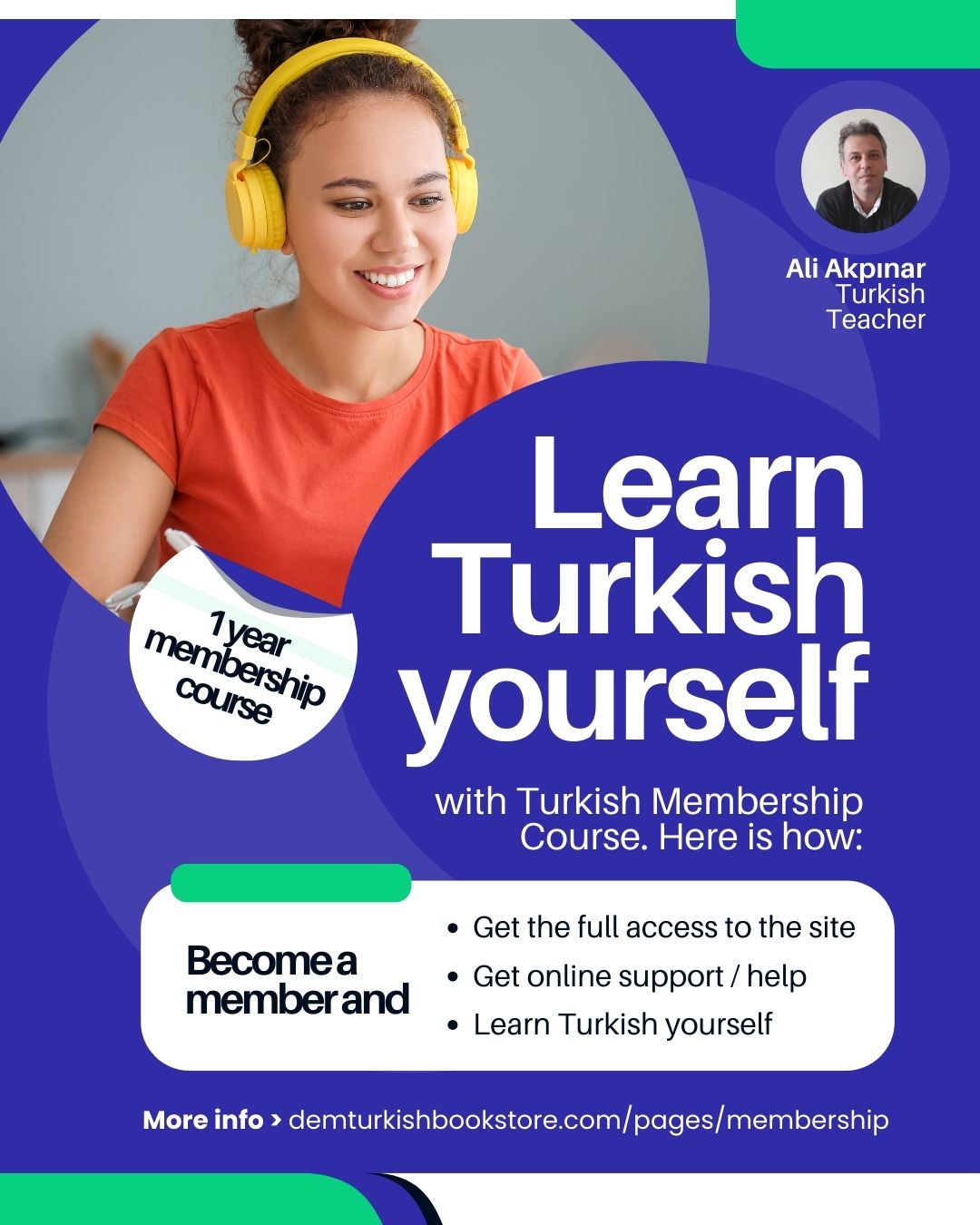 turkish language course membership