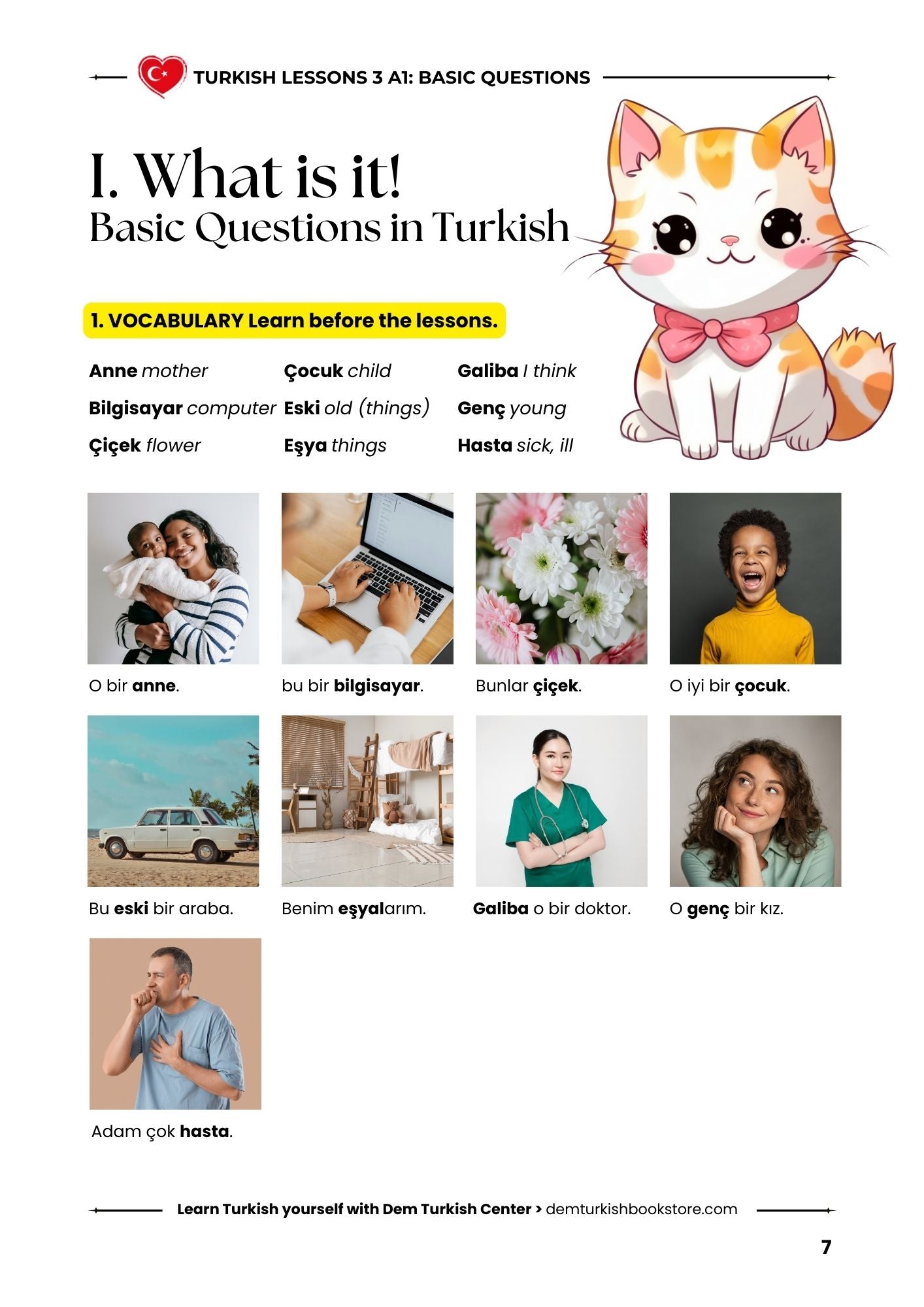 Turkish Lessons A1/3: Basic Questions