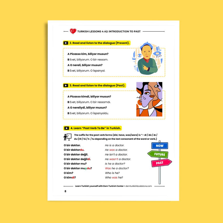 Turkish Lessons A2/4: Introduction To Past Tense