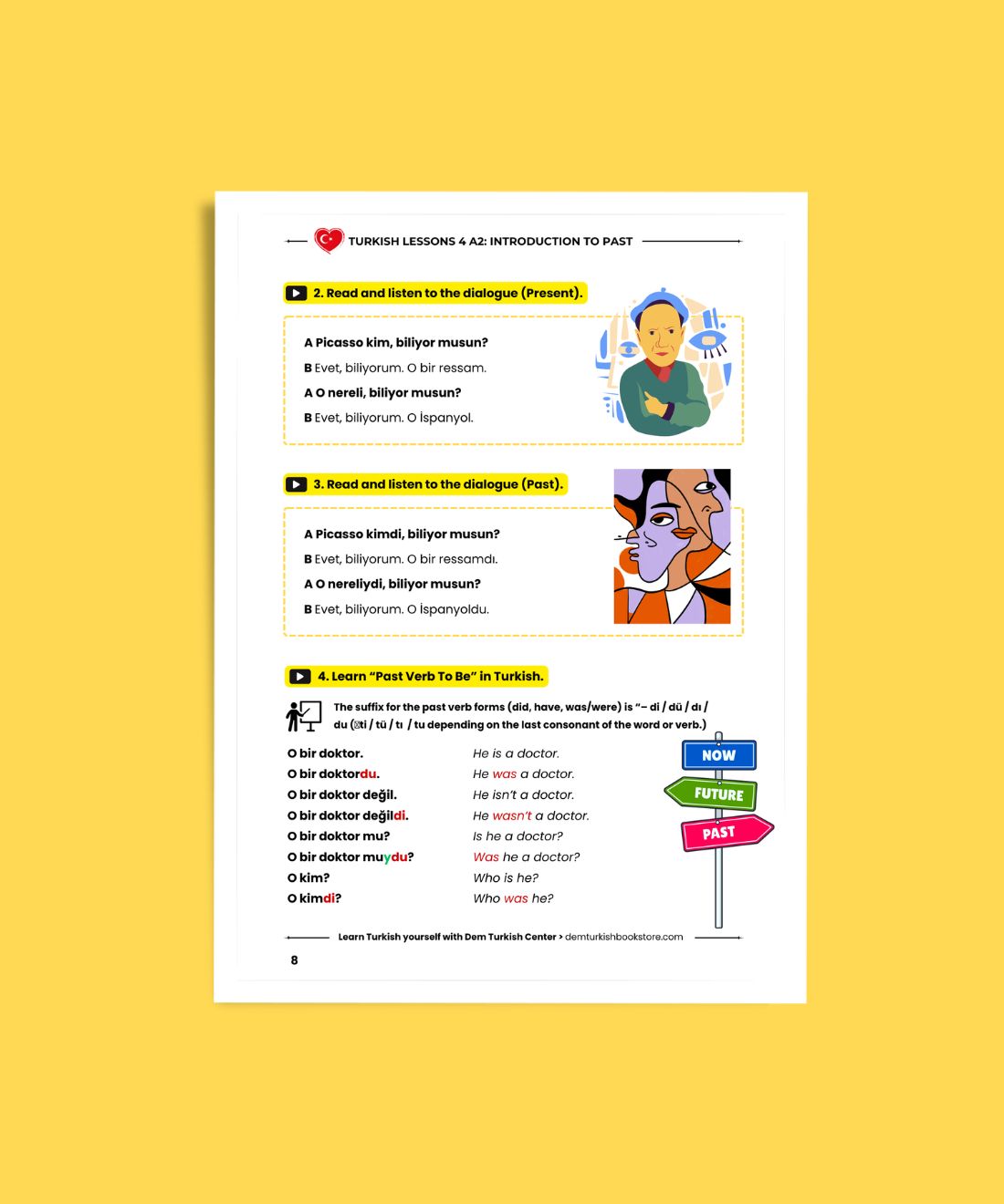 Turkish Lessons A2/4: Introduction To Past Tense
