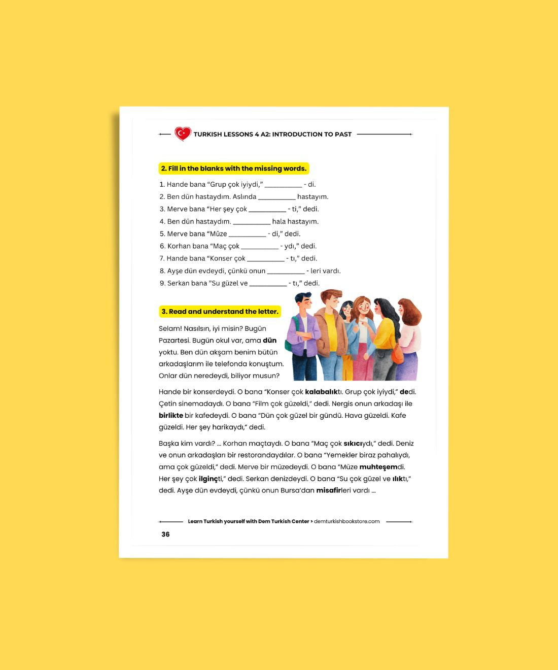 Turkish Lessons A2/4: Introduction To Past Tense